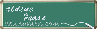 Aldine Haase Visitenkarte